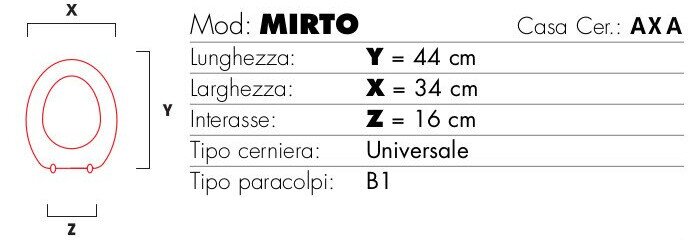 copriwater mirto coprital